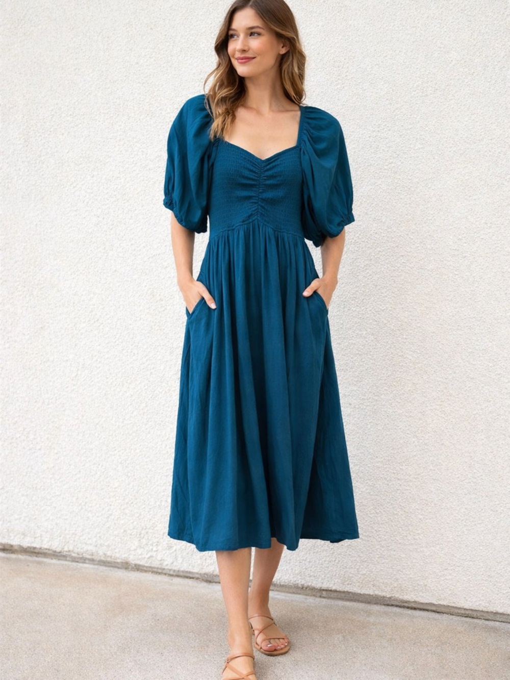 NWOT Baltic Born Stefania  Cottagecore Prairie  Midi Dress Size L